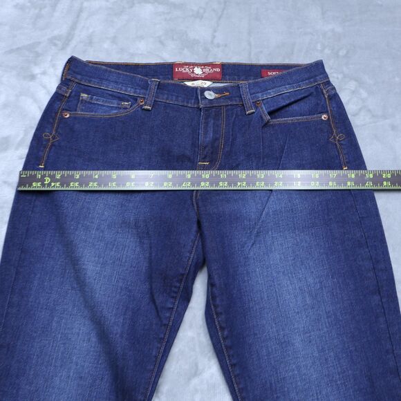 Lucky Brand Jeans Women's Size 8 Blue Mid-Rise Sofia Boot Denim 32" Inseam - Picture 5 of 16